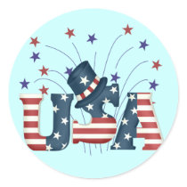 USA Stars and Stripes T-shirts and Gifts Sticker