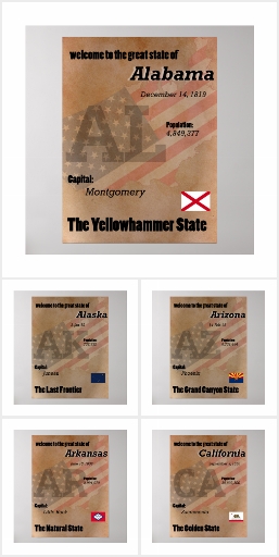 USA State Posters