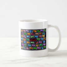 Usa States Collage Mugs