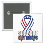 USA Support Our Troops Pins