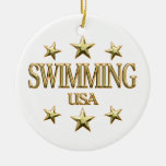 USA Swimming Christmas Tree Ornament