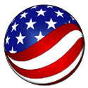 USA Swirl keychain keychain