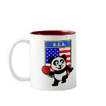 This is a cute shirt for table tennis players and fans. Panda loves to play table tennis in front of this flag of the United States of America! This table tennis panda shirt is a great gift for table tennis players and fans!
