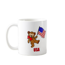 USA Teddy Bear Mug