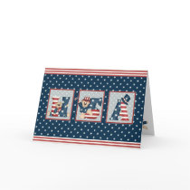 USA Teddy Bears Greeting Card