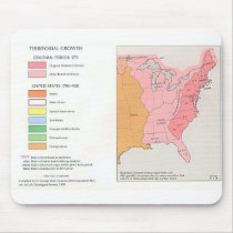 USA Territorial growth from 1775 mousepads