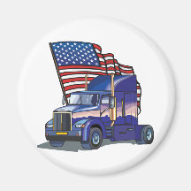USA Truck Driver Magnets