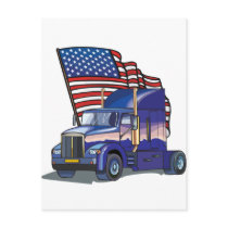 USA Truck Driver postcards