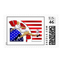 USA US soccer strike American flag artwork gifts Postage