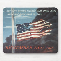 USA Vintage War Poster Mouse Pad