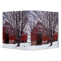 USA, Virginia, Fairfax County, Barn and Maple Vinyl Binders