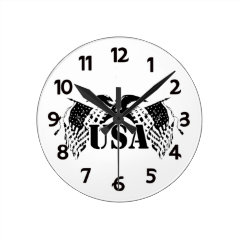 USA Wall Clock