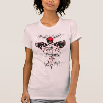 usa warriors tattoo skull by rogers brothers t-shirts
