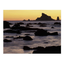USA, Washington, Olympic Nat'l Park, Seastacks Post Cards
