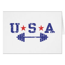 USA Weightlifting Greeting Card