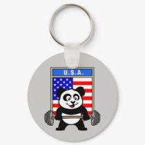 USA Weightlifting Panda keychains