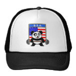 USA Weightlifting Panda Trucker Hat
