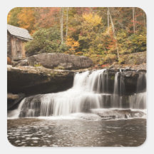 USA, West Virginia, Clifftop. Babcock State Sticker