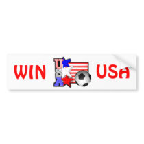 USA WOMEN SOCCER STARS make America shine Bumper Sticker