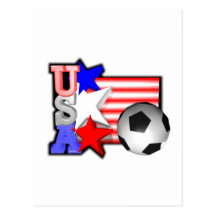 USA WOMEN SOCCER STARS make America shine Postcards