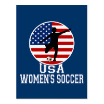 USA Women's Soccer Postcard