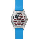 USA Kid's Darkslateblue Glitter Strap Watch