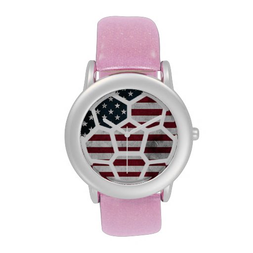 USA Kid's Pink Glitter Strap Watch