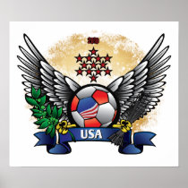 USA World Cup Soccer Poster posters