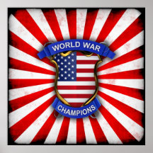 USA World War Champions Posters