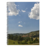 USA, Wyoming, Clouds over Devil's Tower Spiral Notebooks