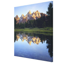 USA, Wyoming, Grand Teton National Park. Grand Canvas Print