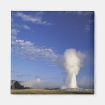 USA, Wyoming. Yellowstone National Park. Old Fridge Magnets