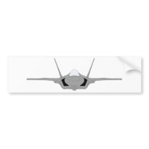 USAF F-22 Raptor - Head-On Bumper Sticker