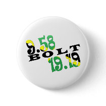 Usain Bolt Berlin 2 WR Jamaican Flag buttons