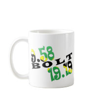 Usain Bolt Berlin 2 WR Jamaican Flag mugs