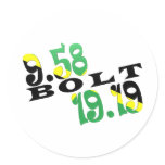 Usain Bolt Berlin 2 WR Jamaican Flag Sticker