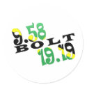 Usain Bolt Berlin 2 WR Jamaican Flag stickers
