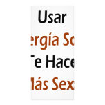 Usar Energia Solar Te Hace Mas Sexy rack cards