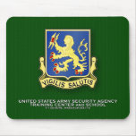 USASA Training Center and School crest Mouse Pads