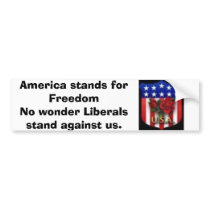 usashield-sm, America stands for FreedomNo wond... bumper stickers