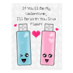USB Flash Drive Love Postcards