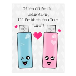USB Flash Drive Love Postcards