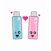 USB Flash Drive Love shirt