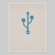 USB minimalistic poster posters