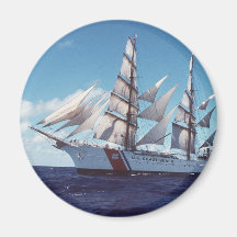 USCG Eagle Sail Boat Fridge Magnets