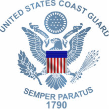 USCG Flag Emblem Acrylic Cut Outs