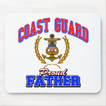 USCG Proud Father Mouse Pad