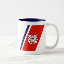 USCG Racing Stripe - Right Coffee Mug