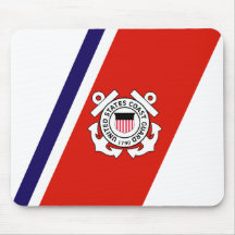 USCG Racing Stripe - Right Mousepad