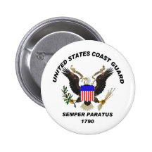 USCG Semper Paratus LIGHT Buttons